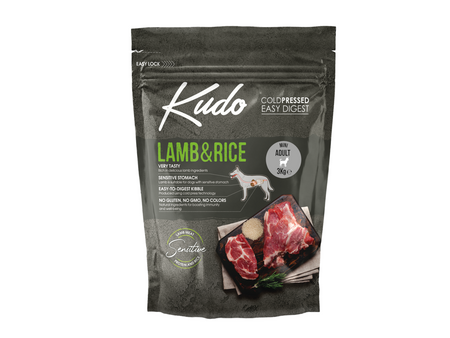 Karma Kudo Cold Pressed Jagnięcina&Ryż Mini Adult 3kg Dorosłe Małe Rasy