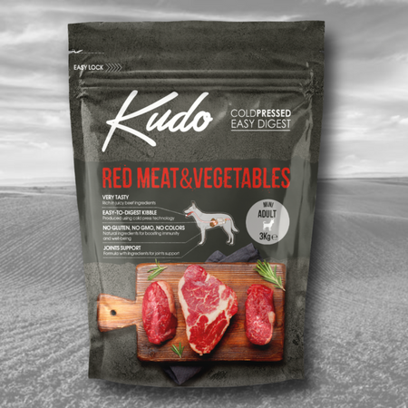 Karma Kudo Cold Pressed Czerwone Mięso&Warzywa Mini Adult 3kg