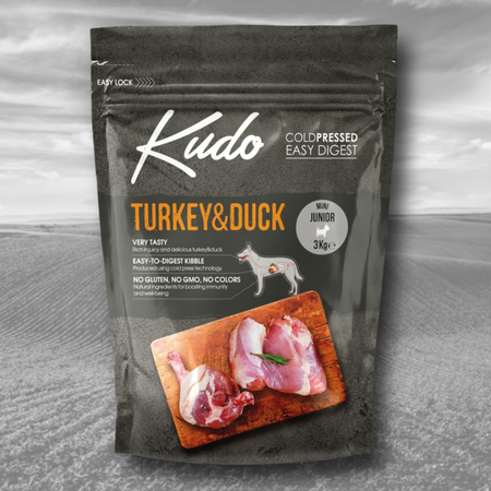 Karma Kudo Cold Pressed Indyk&Kaczka Mini Junior 3kg